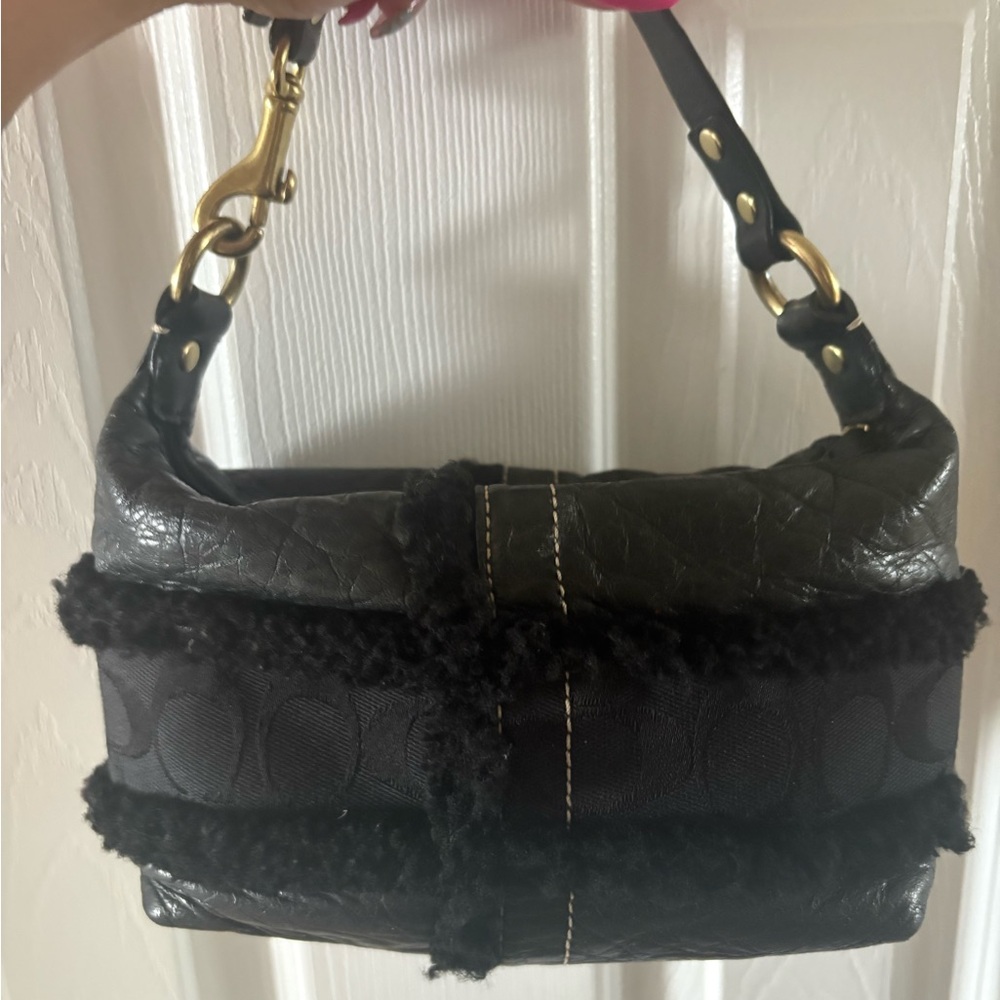 Coach Vintage Y2K MINI SHEARLING BAG Leather  Bag